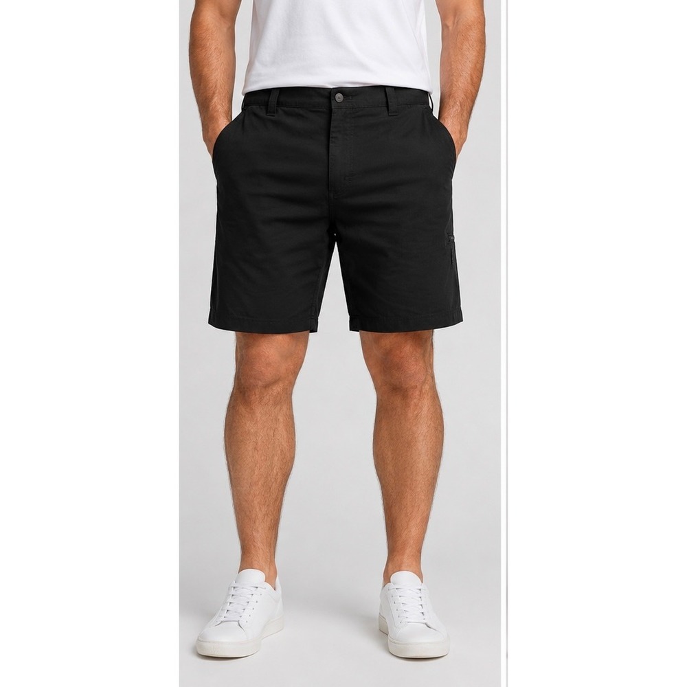 Wrangler Mens Outdoor Cargo Shorts Black Size 40 Hiking Athletic Casual Everyday